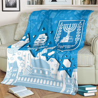 Israel Independence Day Blanket Yom Ha'atzmaut Star Of David Jewish Pattern