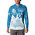 Israel Independence Day Button Sweatshirt Yom Ha'atzmaut Star Of David Jewish Pattern