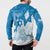 Israel Independence Day Button Sweatshirt Yom Ha'atzmaut Star Of David Jewish Pattern