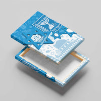 Israel Independence Day Canvas Wall Art Yom Ha'atzmaut Star Of David Jewish Pattern