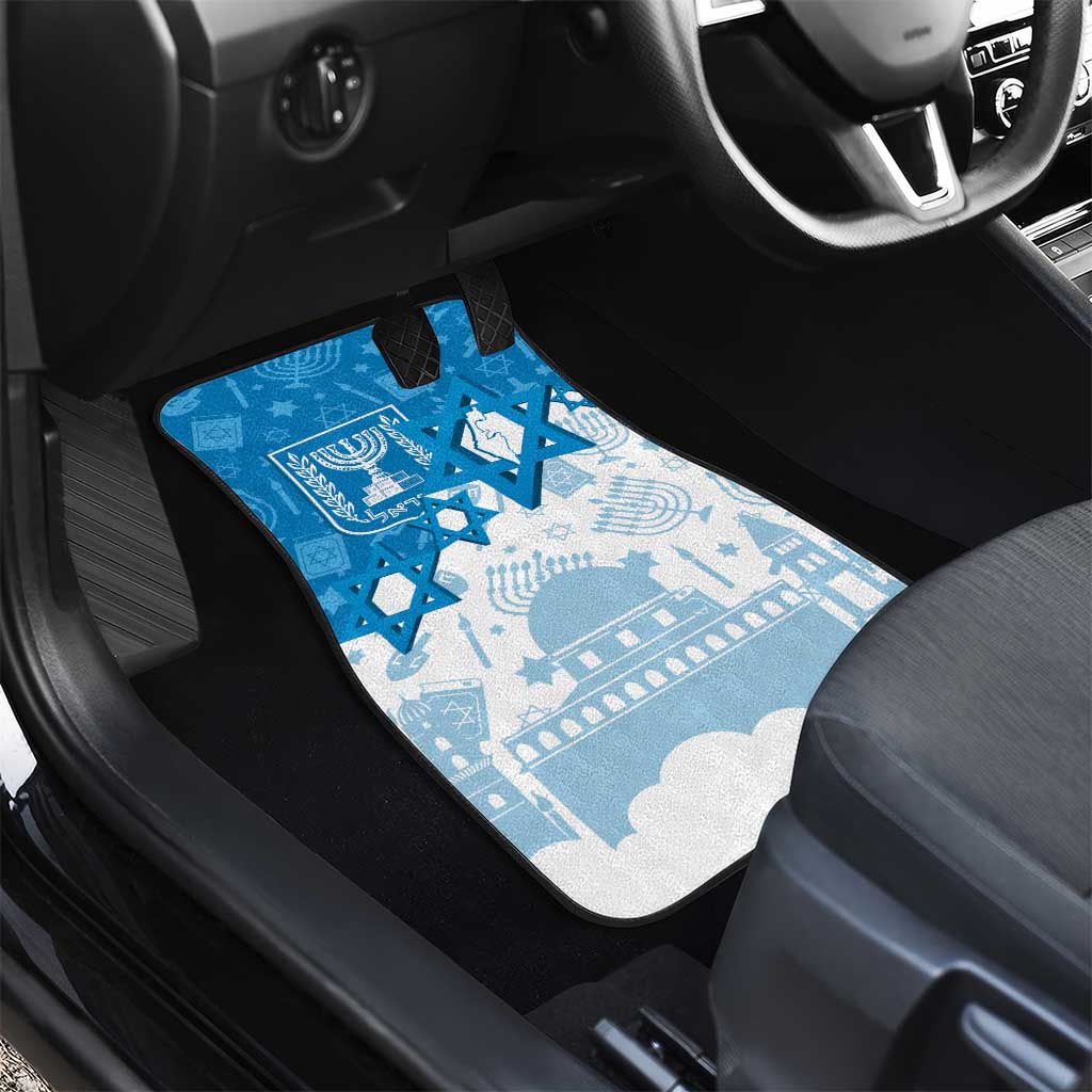 Israel Independence Day Car Mats Yom Ha'atzmaut Star Of David Jewish Pattern