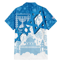 Israel Independence Day Family Matching Long Sleeve Bodycon Dress and Hawaiian Shirt Yom Ha'atzmaut Star Of David Jewish Pattern