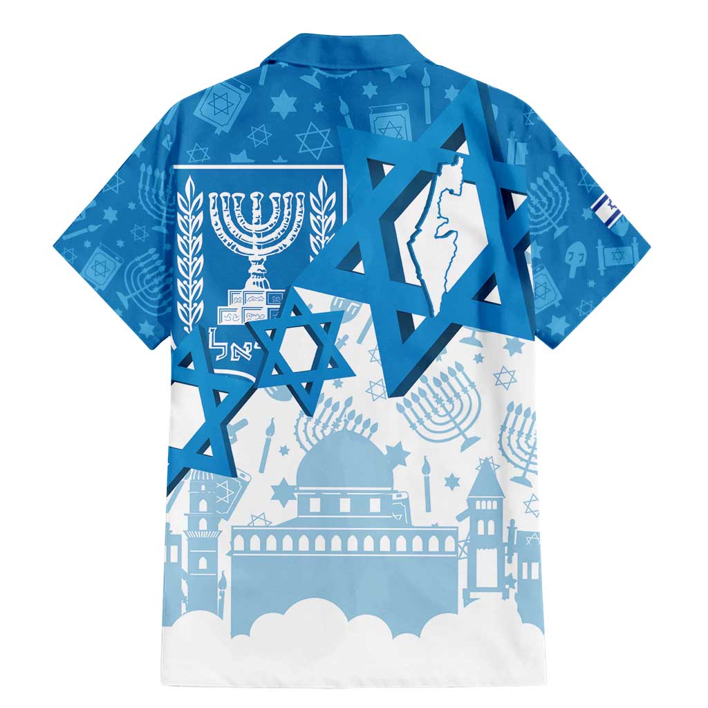 Israel Independence Day Family Matching Mermaid Dress and Hawaiian Shirt Yom Ha'atzmaut Star Of David Jewish Pattern