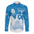 Israel Independence Day Family Matching Off The Shoulder Long Sleeve Dress and Hawaiian Shirt Yom Ha'atzmaut Star Of David Jewish Pattern