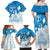 Israel Independence Day Family Matching Off Shoulder Maxi Dress and Hawaiian Shirt Yom Ha'atzmaut Star Of David Jewish Pattern