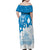 Israel Independence Day Family Matching Off Shoulder Maxi Dress and Hawaiian Shirt Yom Ha'atzmaut Star Of David Jewish Pattern
