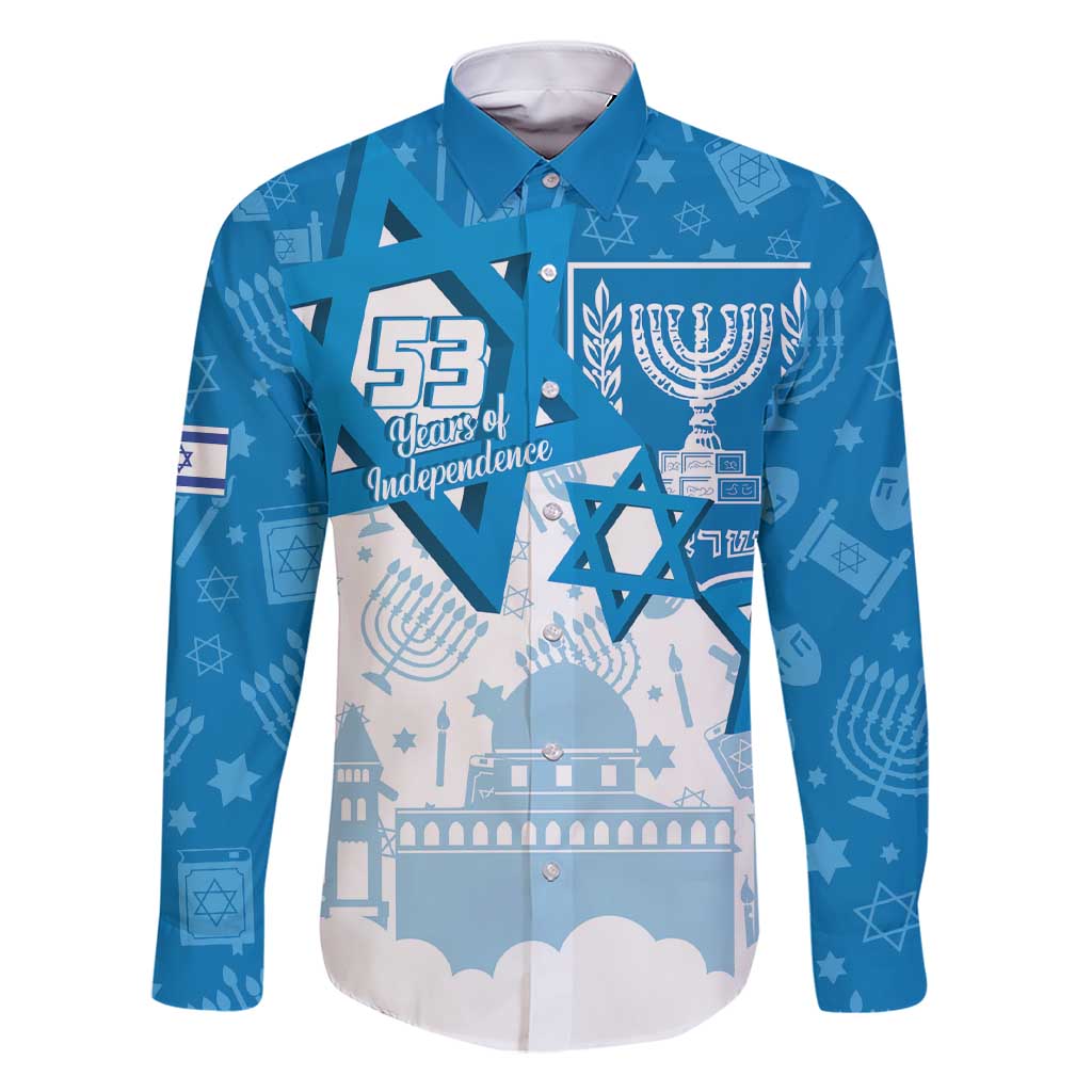 Israel Independence Day Family Matching Short Sleeve Bodycon Dress and Hawaiian Shirt Yom Ha'atzmaut Star Of David Jewish Pattern