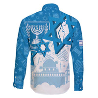 Israel Independence Day Family Matching Short Sleeve Bodycon Dress and Hawaiian Shirt Yom Ha'atzmaut Star Of David Jewish Pattern