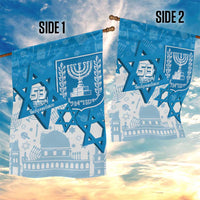 Israel Independence Day Garden Flag Yom Ha'atzmaut Star Of David Jewish Pattern