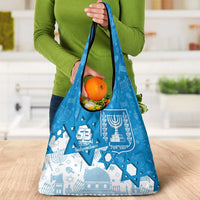Israel Independence Day Grocery Bag Yom Ha'atzmaut Star Of David Jewish Pattern