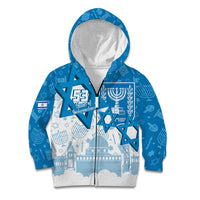 Israel Independence Day Kid Hoodie Yom Ha'atzmaut Star Of David Jewish Pattern
