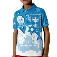 Israel Independence Day Kid Polo Shirt Yom Ha'atzmaut Star Of David Jewish Pattern