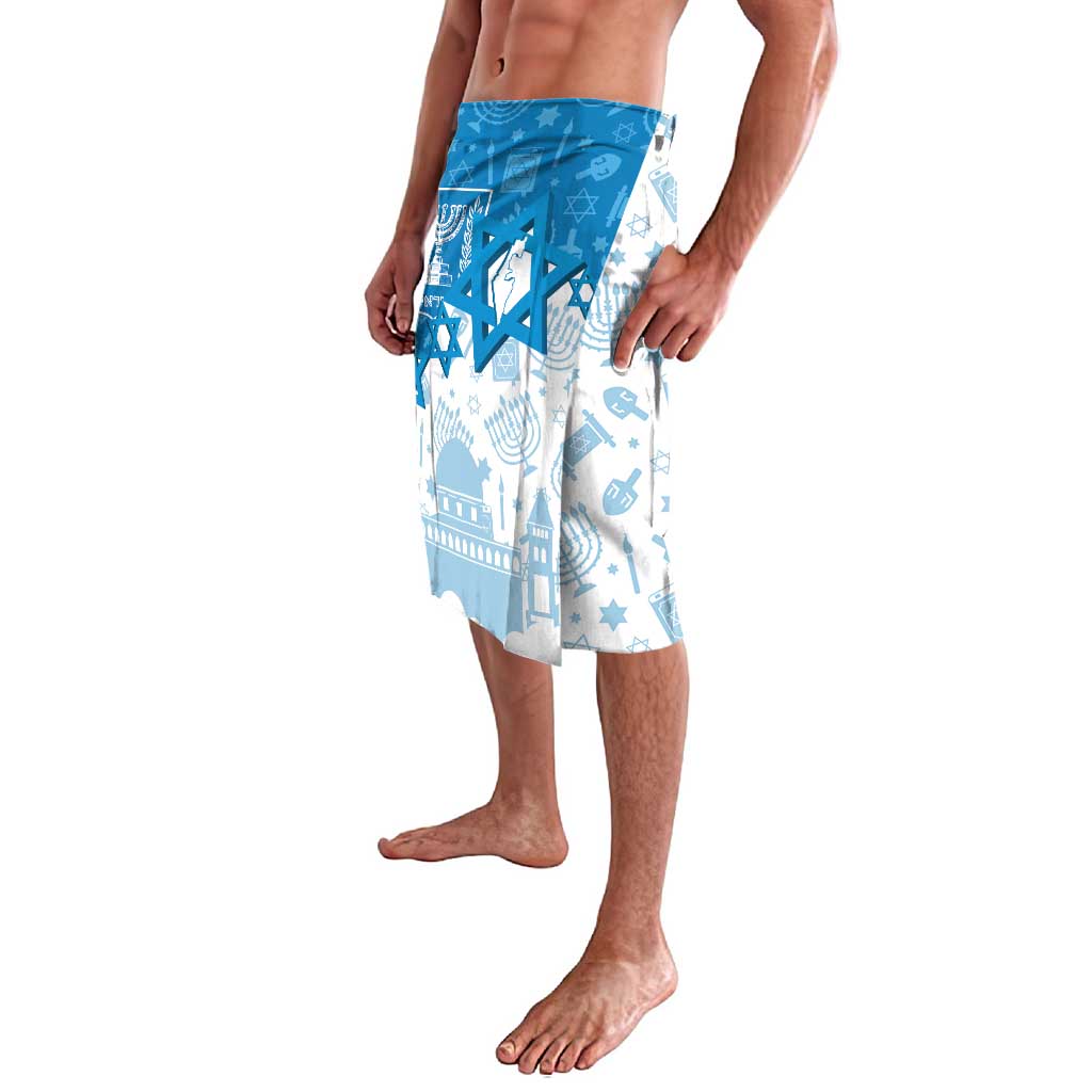 Israel Independence Day Lavalava Yom Ha'atzmaut Star Of David Jewish Pattern