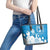 Israel Independence Day Leather Tote Bag Yom Ha'atzmaut Star Of David Jewish Pattern