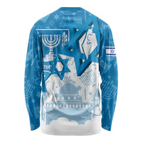 Israel Independence Day Long Sleeve Shirt Yom Ha'atzmaut Star Of David Jewish Pattern