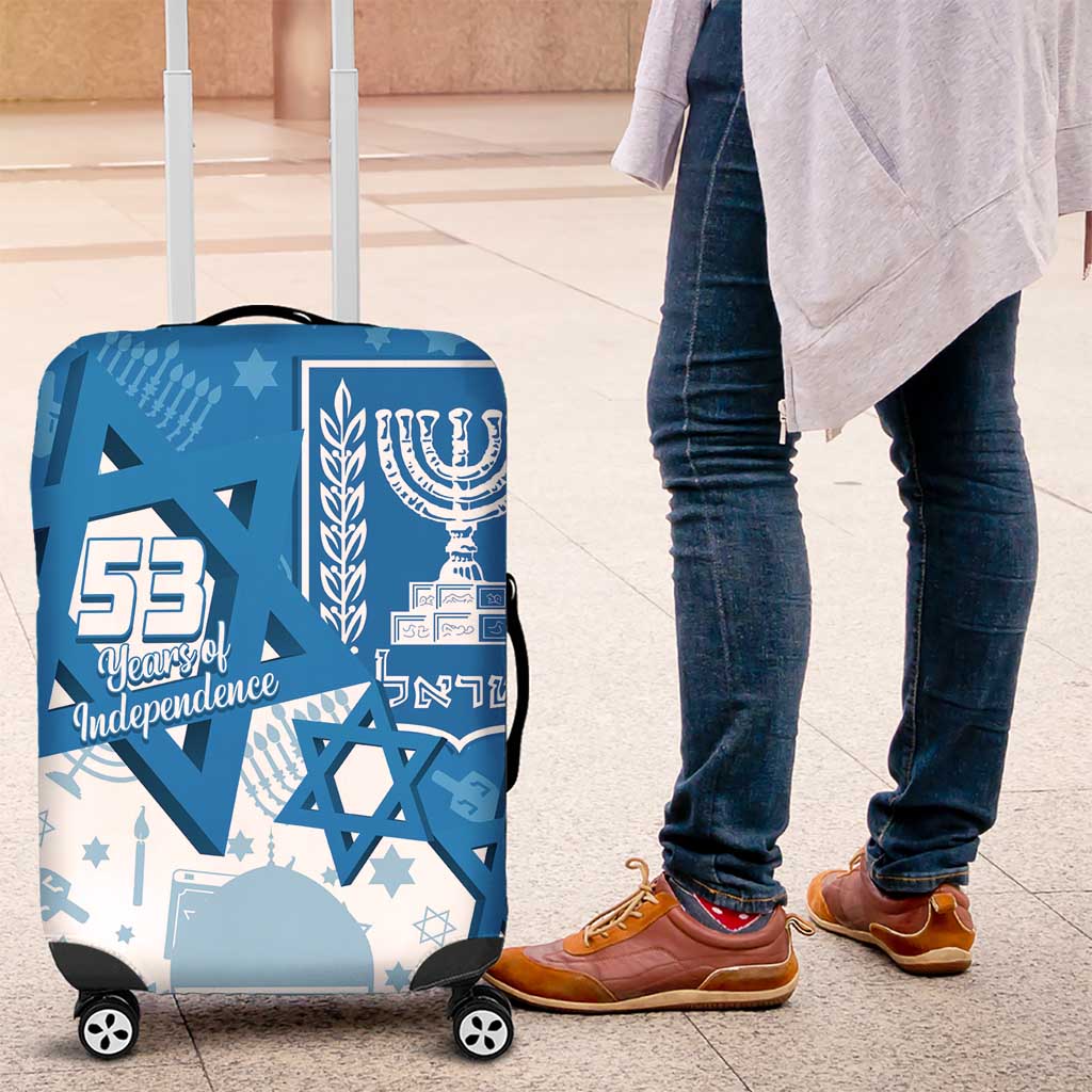Israel Independence Day Luggage Cover Yom Ha'atzmaut Star Of David Jewish Pattern