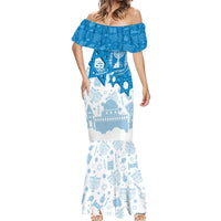 Israel Independence Day Mermaid Dress Yom Ha'atzmaut Star Of David Jewish Pattern