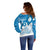 Israel Independence Day Off Shoulder Sweater Yom Ha'atzmaut Star Of David Jewish Pattern