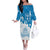 Israel Independence Day Off The Shoulder Long Sleeve Dress Yom Ha'atzmaut Star Of David Jewish Pattern
