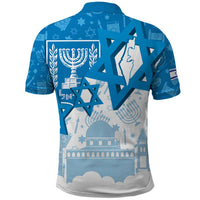 Israel Independence Day Polo Shirt Yom Ha'atzmaut Star Of David Jewish Pattern