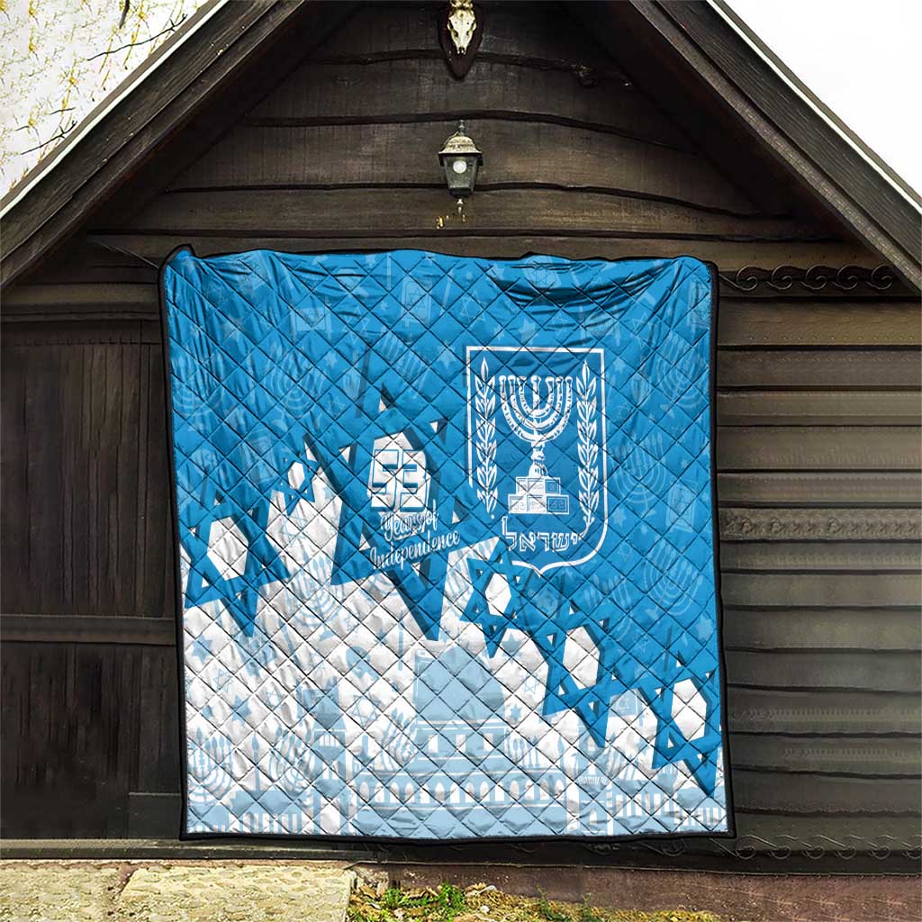 Israel Independence Day Quilt Yom Ha'atzmaut Star Of David Jewish Pattern