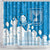 Israel Independence Day Shower Curtain Yom Ha'atzmaut Star Of David Jewish Pattern