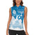Israel Independence Day Women Sleeveless Polo Shirt Yom Ha'atzmaut Star Of David Jewish Pattern
