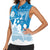 Israel Independence Day Women Sleeveless Polo Shirt Yom Ha'atzmaut Star Of David Jewish Pattern