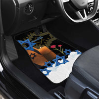 Israel Memorial Day Car Mats Red Everlasting Flower With Candle Light