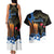 Israel Memorial Day Couples Matching Tank Maxi Dress and Hawaiian Shirt Red Everlasting Flower With Candle Light