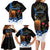 Israel Memorial Day Family Matching Long Sleeve Bodycon Dress and Hawaiian Shirt Red Everlasting Flower With Candle Light