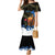 Israel Memorial Day Family Matching Mermaid Dress and Hawaiian Shirt Red Everlasting Flower With Candle Light