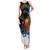 Israel Memorial Day Family Matching Tank Maxi Dress and Hawaiian Shirt Red Everlasting Flower With Candle Light