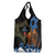 Israel Memorial Day Grocery Bag Red Everlasting Flower With Candle Light