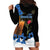 Israel Memorial Day Hoodie Dress Red Everlasting Flower With Candle Light