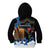 Israel Memorial Day Kid Hoodie Red Everlasting Flower With Candle Light