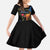 Israel Memorial Day Kid Short Sleeve Dress Red Everlasting Flower With Candle Light