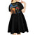 Israel Memorial Day Kid Short Sleeve Dress Red Everlasting Flower With Candle Light