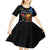 Israel Memorial Day Kid Short Sleeve Dress Red Everlasting Flower With Candle Light