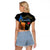 Israel Memorial Day Raglan Cropped T Shirt Red Everlasting Flower With Candle Light
