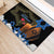 Israel Memorial Day Rubber Doormat Red Everlasting Flower With Candle Light