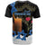 Israel Memorial Day T Shirt Red Everlasting Flower With Candle Light