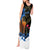 Israel Memorial Day Tank Maxi Dress Red Everlasting Flower With Candle Light