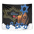 Israel Memorial Day Tapestry Red Everlasting Flower With Candle Light