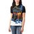 Israel Memorial Day Women Polo Shirt Red Everlasting Flower With Candle Light