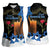 Israel Memorial Day Women Sleeveless Polo Shirt Red Everlasting Flower With Candle Light
