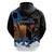 Israel Memorial Day Zip Hoodie Red Everlasting Flower With Candle Light