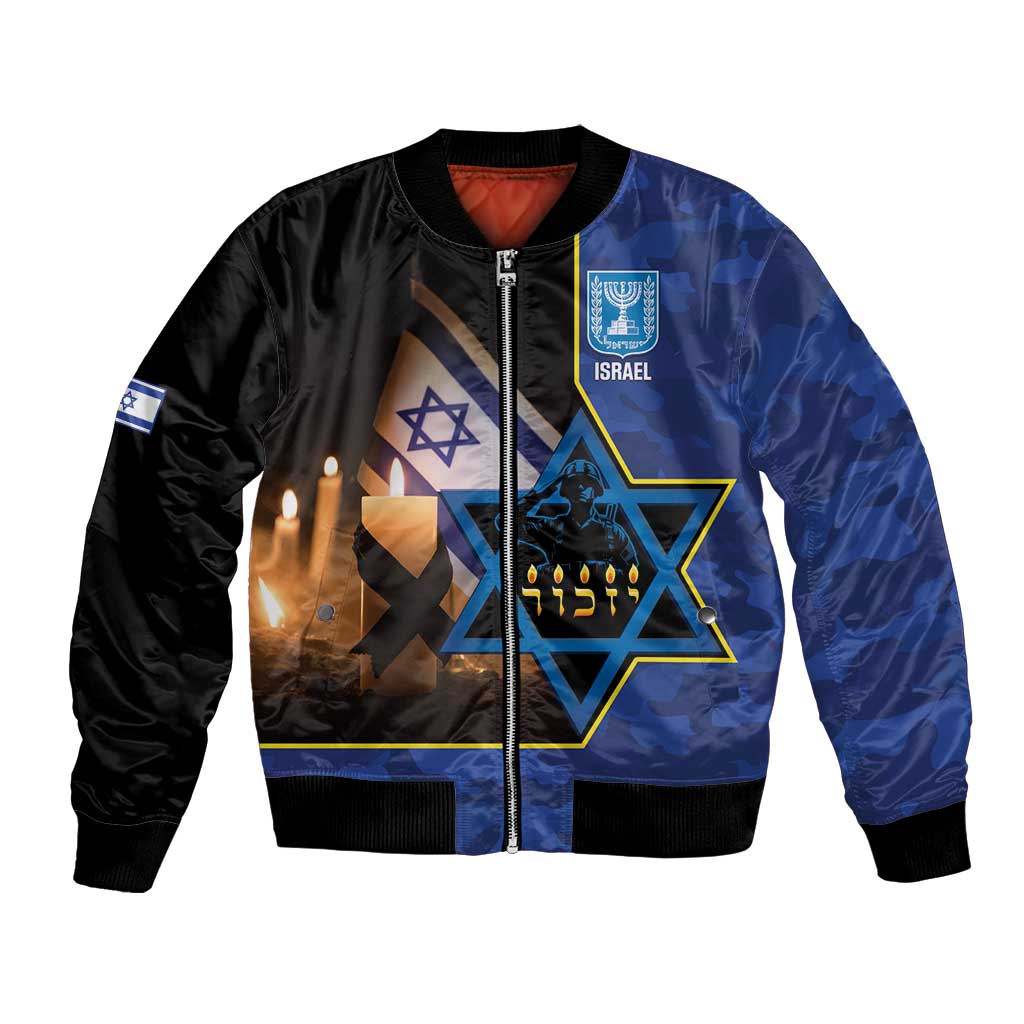 Yom HaZikaron Israel Bomber Jacket We Will Always Remember Camouflage Style