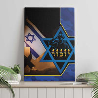 Yom HaZikaron Israel Canvas Wall Art We Will Always Remember Camouflage Style