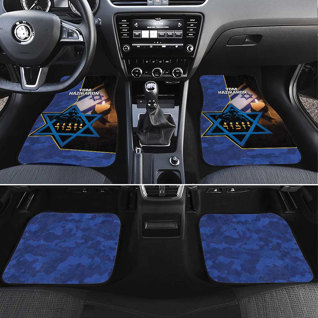 Yom HaZikaron Israel Car Mats We Will Always Remember Camouflage Style